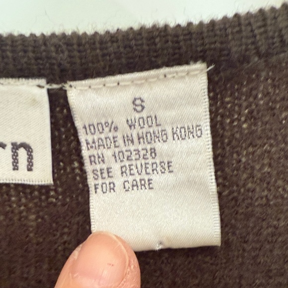 Dressbarn Dark Brown Embroidered Cardigan - Picture 3 of 6